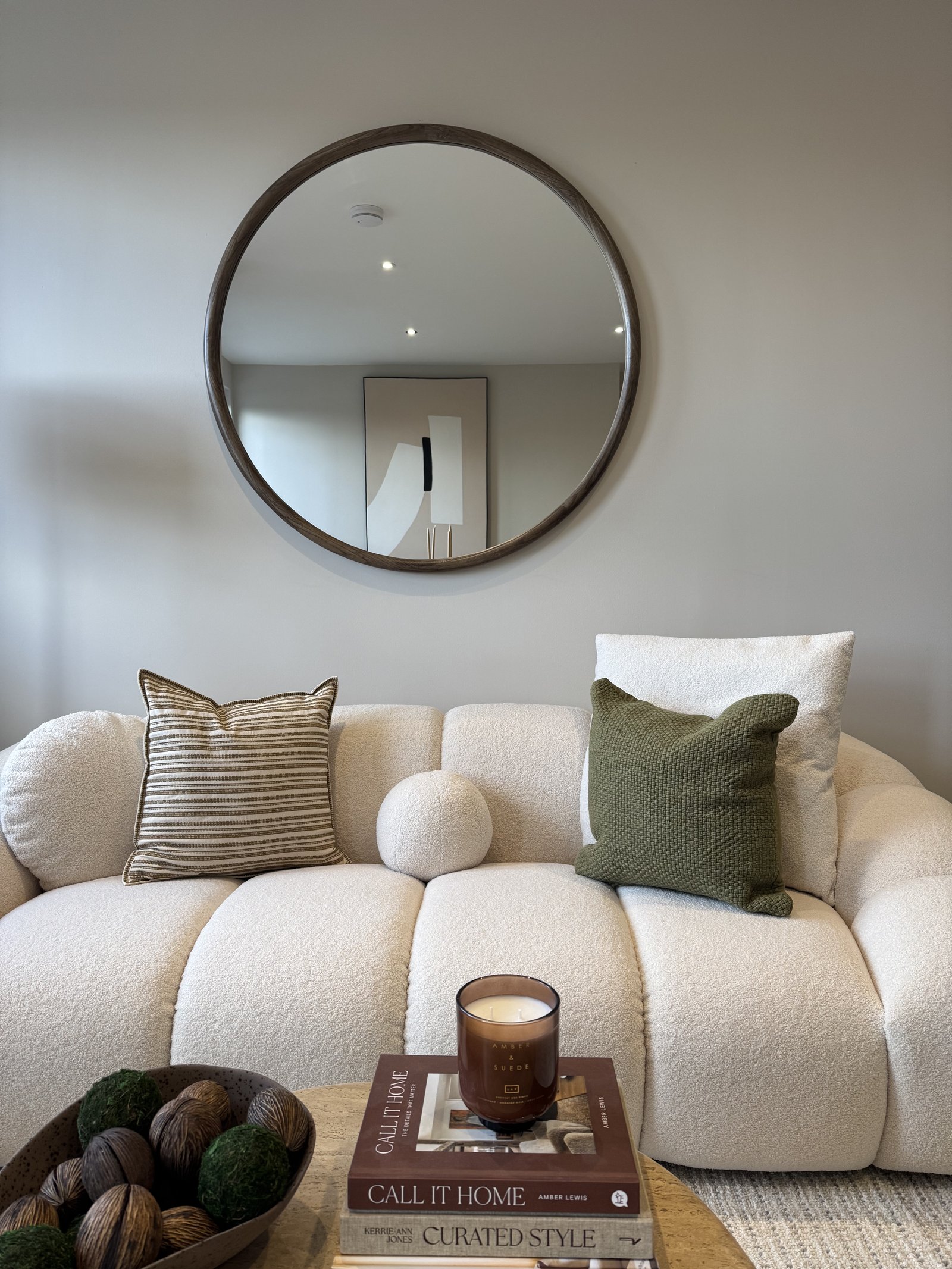 Dining area in the show apartment, designed and installed by Aire Interiors
