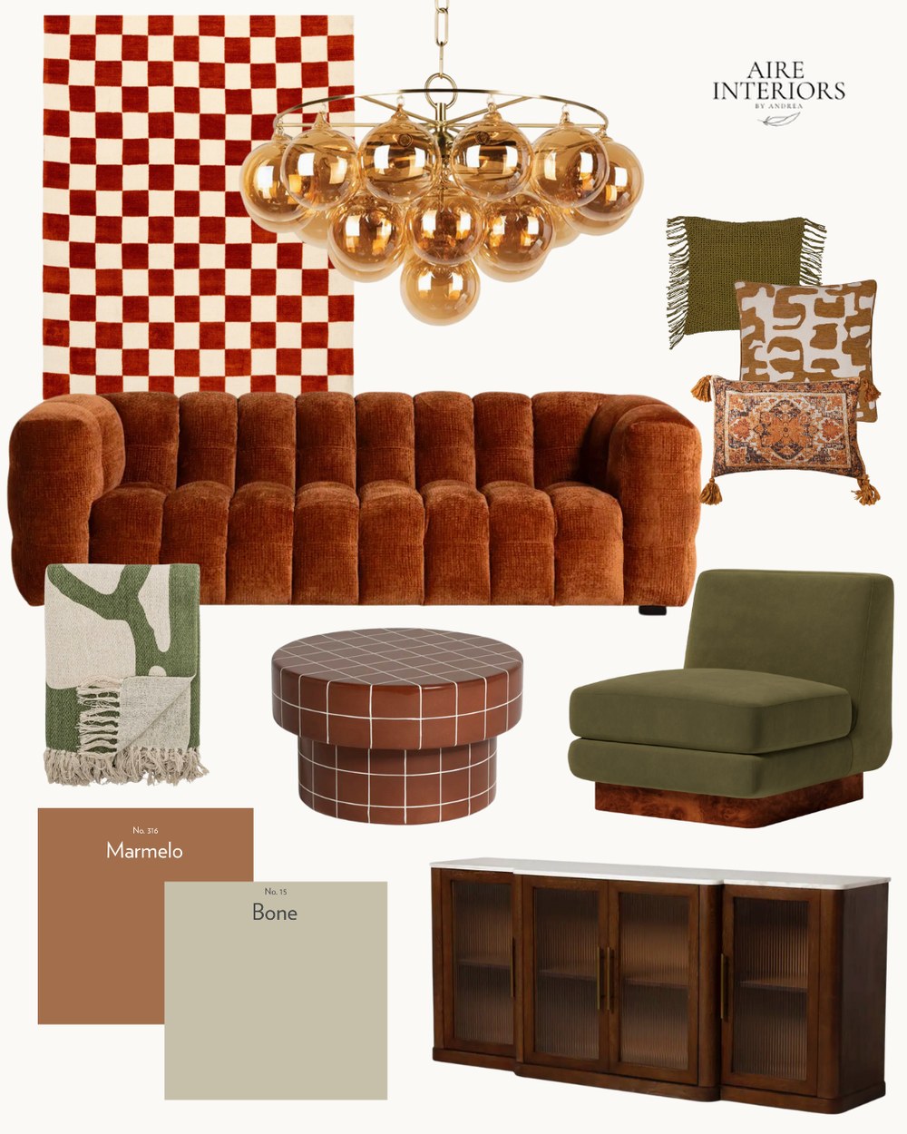 Burnt Orange moodboard by Aire Interiors