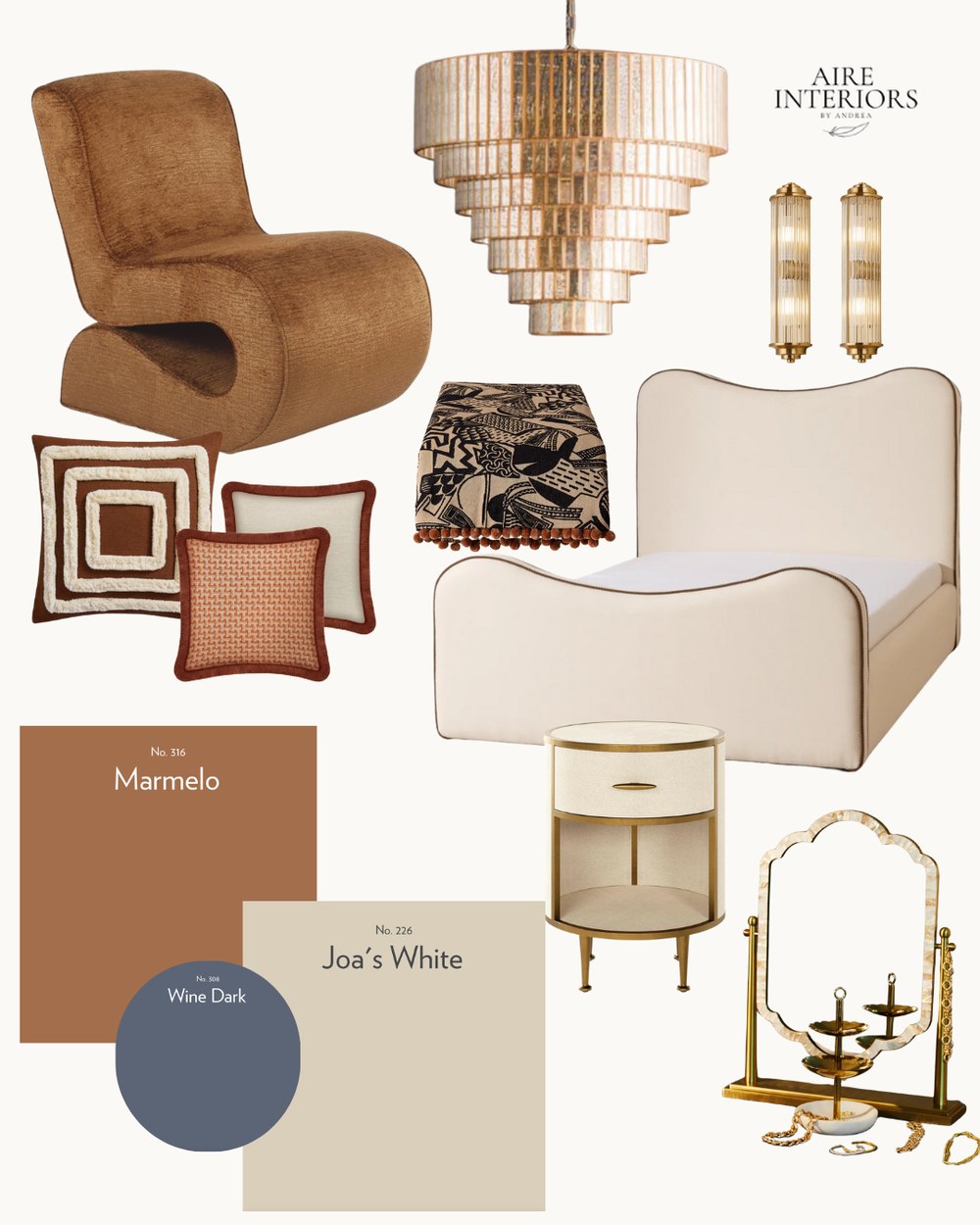 Joa's White moodboard by Aire Interiors