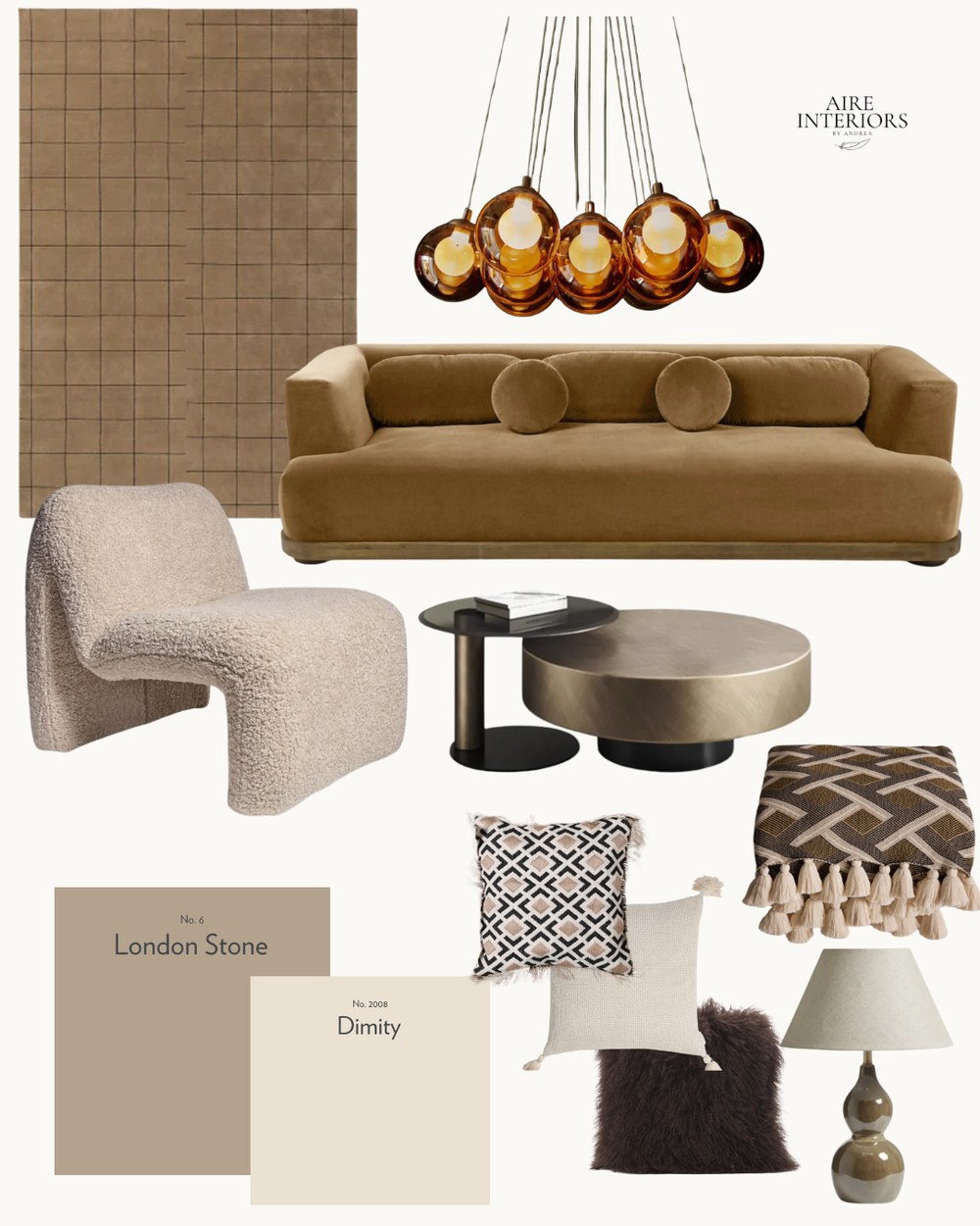 London Stone moodboard by Aire Interiors