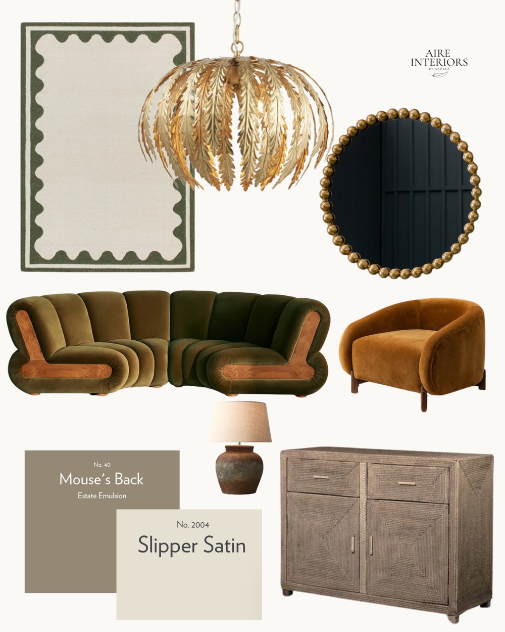 Mouses Back moodboard by Aire Interiors