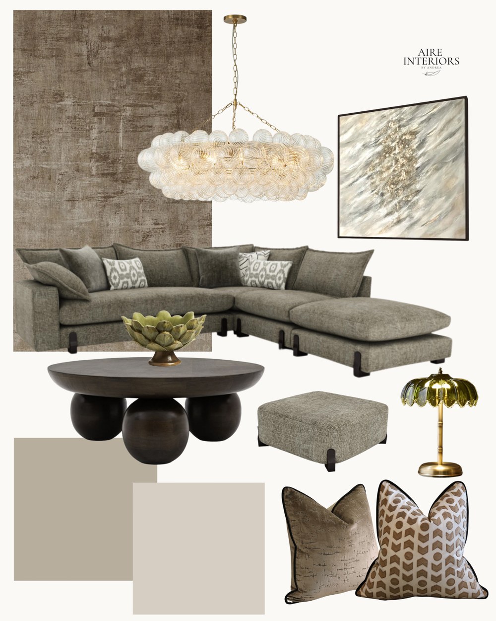 Neutral & Earthy moodboard by Aire Interiors