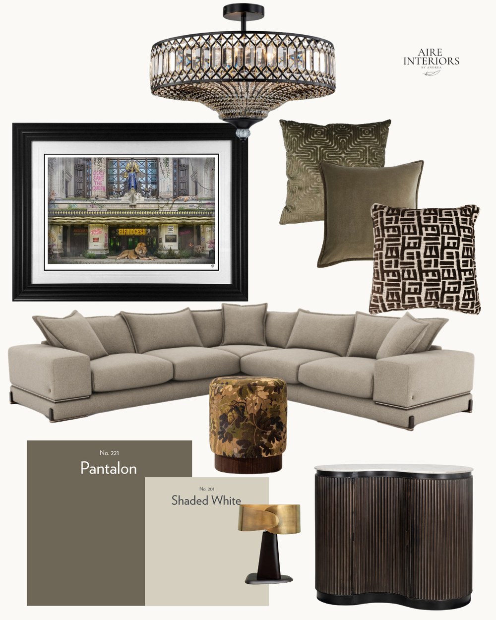Pantalon moodboard by Aire Interiors