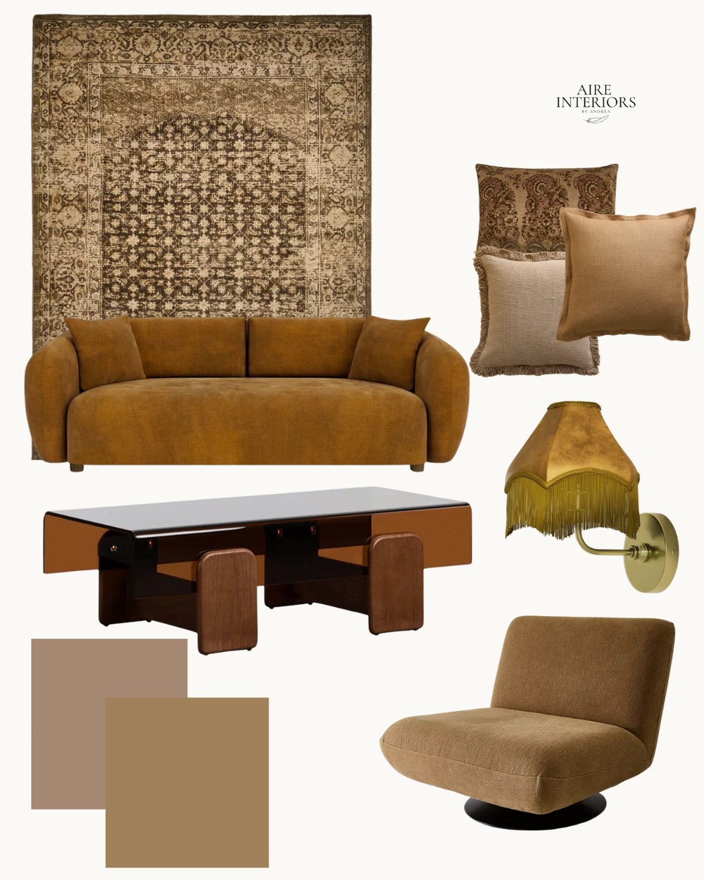 Rust moodboard by Aire Interiors