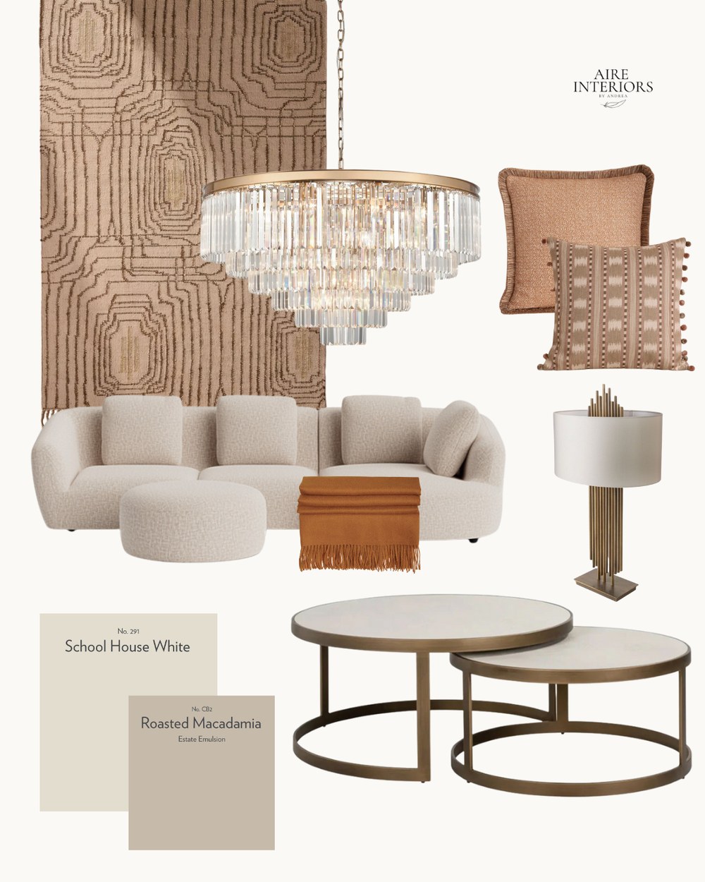 School House White moodboard by Aire Interiors