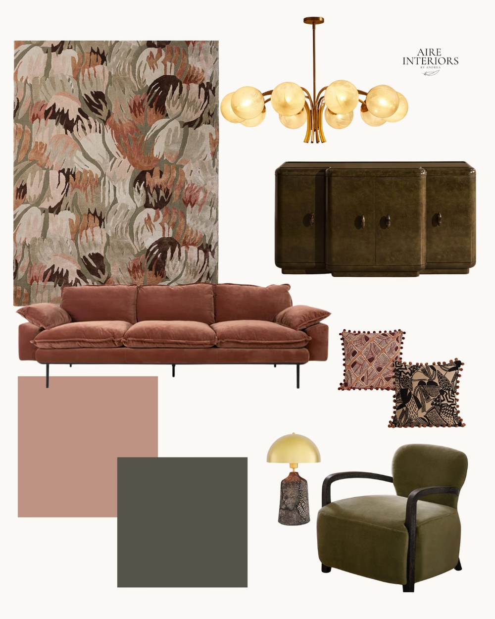 Soho moodboard by Aire Interiors