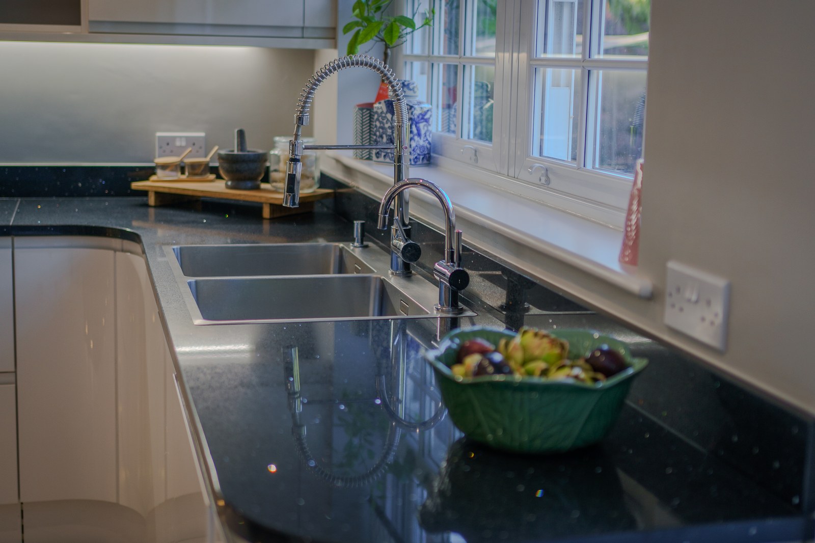 Kitchen styling detail, Skylark Golf and Country Club estate, Whiteley, staged by Aire Interiors